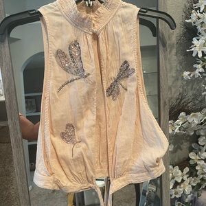 "The Garden Embroidered top Sequined Embroidered Blouse.